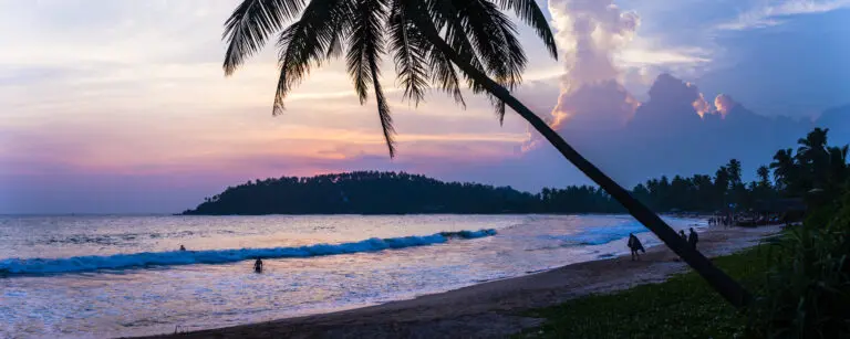 Bentota, une plage au Sri Lanka.